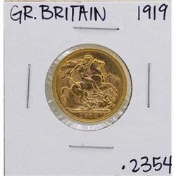 1919 Great Britain George IV Sovereign Gold Coin