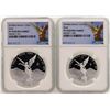 Image 1 : Lot of 2018 Mexico 1 Onza & 1/2 Onza Libertad Proof Coins NGC PF70 Ultra Cameo