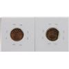 Image 2 : 1955 Tapered Clip Planchet & 1980-D Straight Clip Lincoln Wheat Penny ERROR Coin