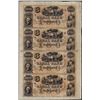 Image 1 : Uncut Sheet of 1800's $100 Canal Bank Obsolete Notes