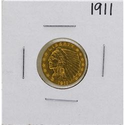 1911 $2 1/2 Indian Head Quarter Eagle Gold Coin