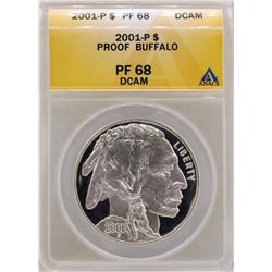 2001-P $1 American Buffalo Silver Proof Coin ANACS PF68DCAM
