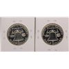 Image 2 : Lot of (2) 1957 Franklin Half Dollar Proof Coins