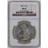 Image 1 : 1881-S $1 Morgan Silver Dollar Coin NGC MS65
