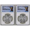 Image 1 : Lot of (2) 1982Mo Mexico Libertad Onza Silver Coins NGC MS67