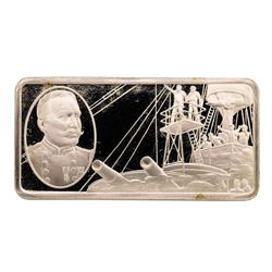 500 Grain Sterling Silver Franklin Mint 100 Greatest Americans Ingot