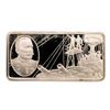 Image 1 : 500 Grain Sterling Silver Franklin Mint 100 Greatest Americans Ingot