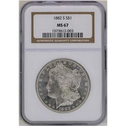1882-S $1 Morgan Silver Dollar Coin NGC MS67