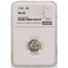 Image 1 : 1945 Mercury Dime Coin NGC MS66