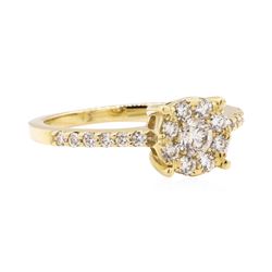 14KT Yellow Gold 0.58 ctw Diamond Ring