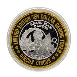 .999 Silver Circus Circus Hotel & Casino $10 Limited Edition Casino Gaming Token