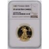 Image 1 : 1987-P $25 American Gold Eagle Coin NGC PF69 Ultra Cameo