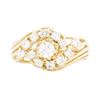 Image 1 : 14KT Yellow Gold Ladies 0.86 ctw Diamond Ring