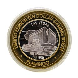 .999 Silver Flamingo Las Vegas Nevada $10 Casino Limited Edition Gaming Token
