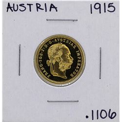 1915 Austria Ducat Gold Coin