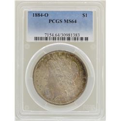 1884-O $1 Morgan Silver Dollar Coin PCGS MS64