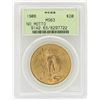 Image 1 : 1908 No Motto $20 St. Gaudens Double Eagle Gold Coin PCGS MS63