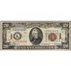 Image 1 : 1934A $20 Federal Reserve WWII Emergency Hawaii Note