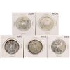Image 1 : Lot of 2001-2005 $1 American Silver Eagle Coins