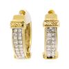 Image 1 : 14KT Yellow Gold 1.60 ctw Diamond Earrings