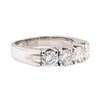 Image 1 : 14KT White Gold 1.60 ctw Diamond Ring