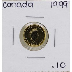 1999 $5 Canada 1/10 oz. Gold Maple Leaf Coin
