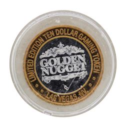.999 Silver Golden Nugget Las Vegas, Nevada $10 Casino Limited Edition Gaming To
