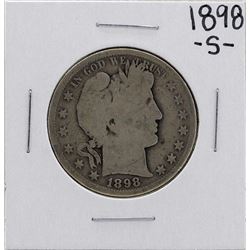 1898-S Barber Half Dollar Coin