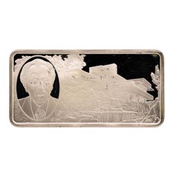 500 Grain Sterling Silver Franklin Mint 100 Greatest Americans Ingot