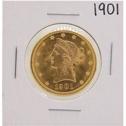 1901 $10 Liberty Head Eagle Gold Coin