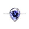 Image 2 : 14KT White Gold 3.19 ctw Tanzanite and Diamond Ring