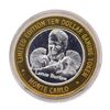 Image 1 : .999 Silver Monte Carlo Las Vegas, Nevada $10 Casino Limited Edition Gaming Toke