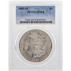 1885-O $1 Morgan Silver Dollar Coin PCGS MS64