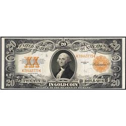 1922 $20 Gold Certificate Note
