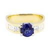Image 2 : 18KT Yellow and White Gold 1.64 ctw Sapphire and Diamond Ring