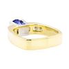 Image 3 : 18KT Yellow and White Gold 1.64 ctw Sapphire and Diamond Ring