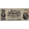 Image 1 : 1800's $2 Mechanics Bank Georgetown D.C. Obsolete Note