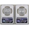 Image 2 : Lot of (2) 1982Mo Mexico Libertad Onza Silver Coins NGC MS67