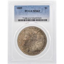 1889 $1 Morgan Silver Dollar Coin PCGS MS63
