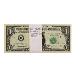 Lot of (10) Uncirculated 1963B $1 Federal Reserve BARR Notes