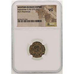 Valentinian ll 375-392 AD Ancient Western Roman Empire  Coin NGC VG