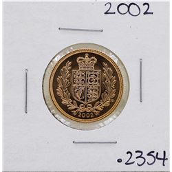 2002 Great Britain Elizabeth II Sovereign Gold Coin