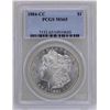 Image 1 : 1884-CC $1 Morgan Silver Dollar Coin PCGS MS65