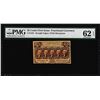 Image 1 : 1862 Twenty-Five Cents First Issue Fractional Note Fr.1281 PMG Uncirculated 62EP