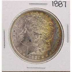 1887 $1 Morgan Silver Dollar Coin Amazing Toning