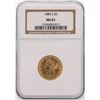 Image 1 : 1886-S $5 Liberty Head Half Eagle Gold Coin NGC MS61