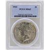 Image 1 : 1923 $1 Peace Silver Dollar Coin PCGS MS63
