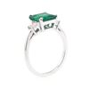 Image 4 : 14KT White Gold 1.87 ctw Emerald and Diamond Ring