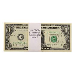 Lot of (10) Uncirculated 1963B $1 Federal Reserve BARR Notes