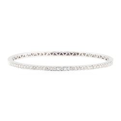 18KT White Gold 1.15 ctw Diamond Bangle Bracelet